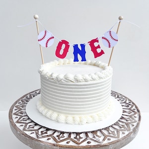 Baseball Cake Topper, First Birthday Baseball Cake Topper, One Baseball Cake Topper, Baseball Birthday Party, Baseball Party Decor