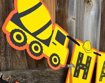 Construction Banner, Construction Birthday Banner, Construction Birthday Party, Construction Party Decor, Construction Birthday Theme