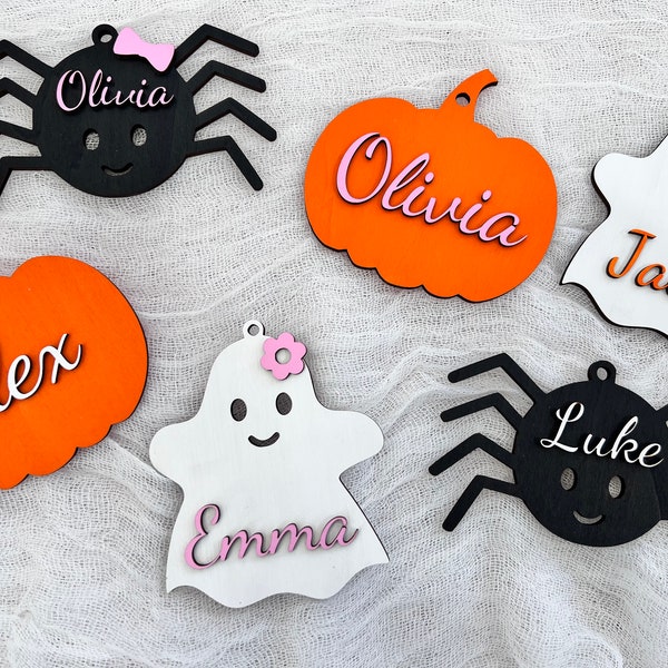 Halloween Tags, Halloween Basket Tag, Boo Basket Tag, Personalized Halloween Tag, Spooky Name Tag, Halloween Name Tag, Trick or Treat Tag