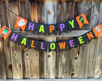 Halloween Banner, Happy Halloween Banner, Halloween Decorations, Spooky Banner, Halloween Party Banner, Halloween Decor, Halloween Party