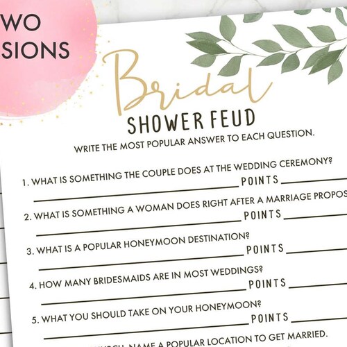 Bridal Shower Game. Name That Cake. Greenery. Hen Party Games. Etsy