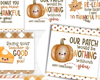 Friend-chip Thanksgiving Gift Tags for Kids Printable - Etsy