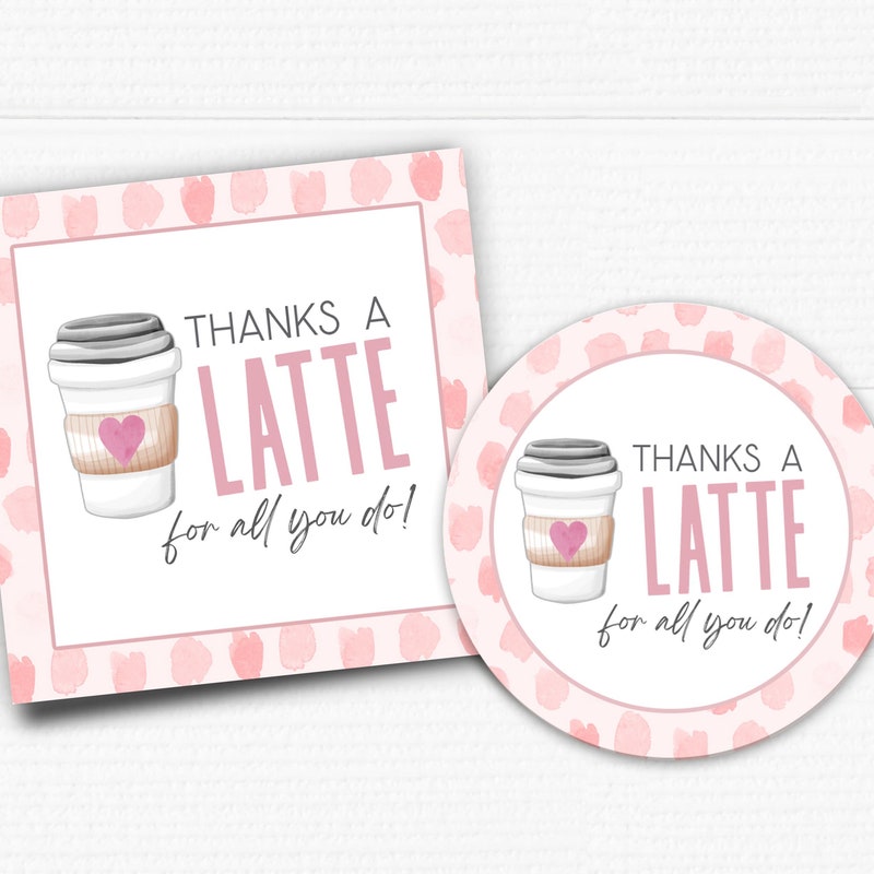 Thanks a Latte Etsy
