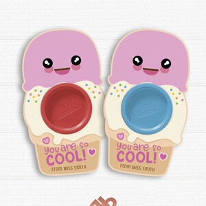 Play Doh Printable Cards. Classroom Valentines. You Are so - Etsy
