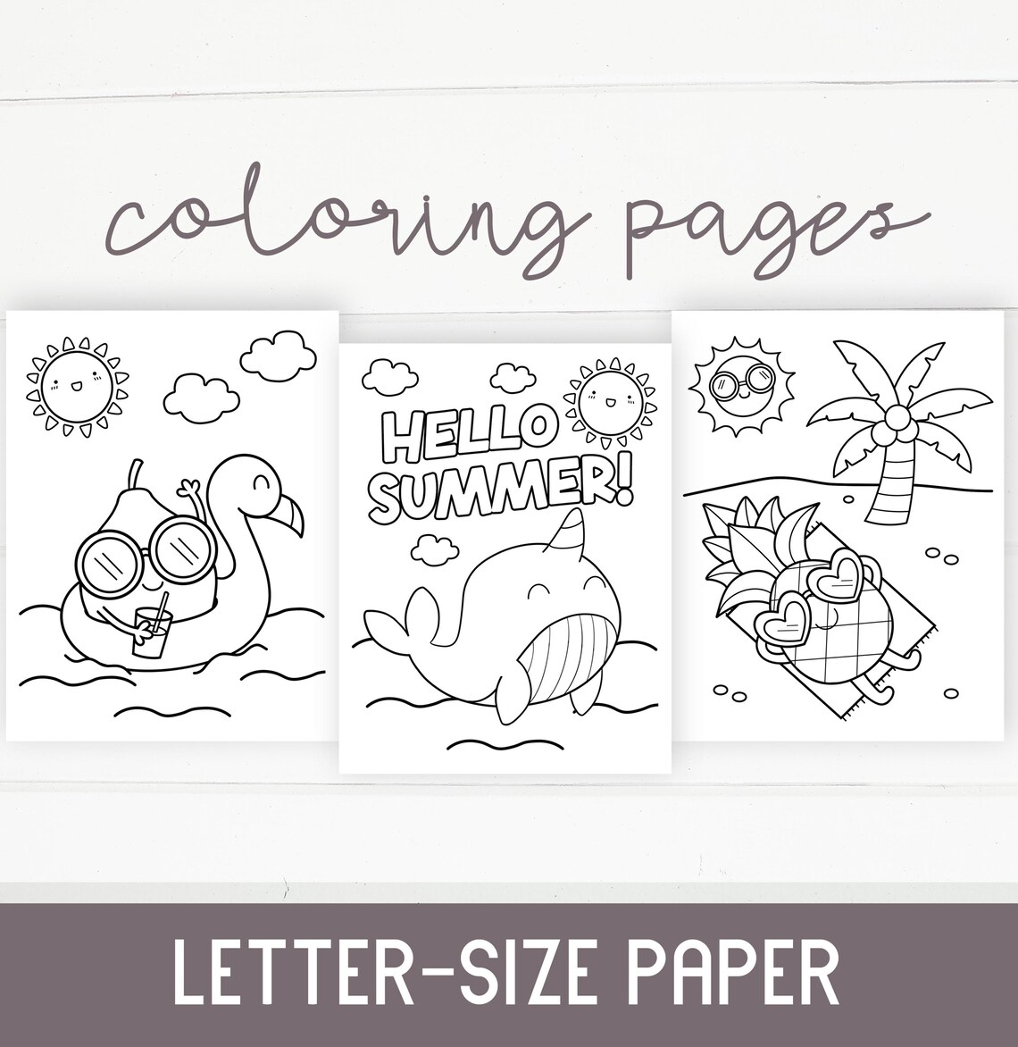 Summer Bucket List Printable for Kids – Color Your Bucket | Letter Size ...