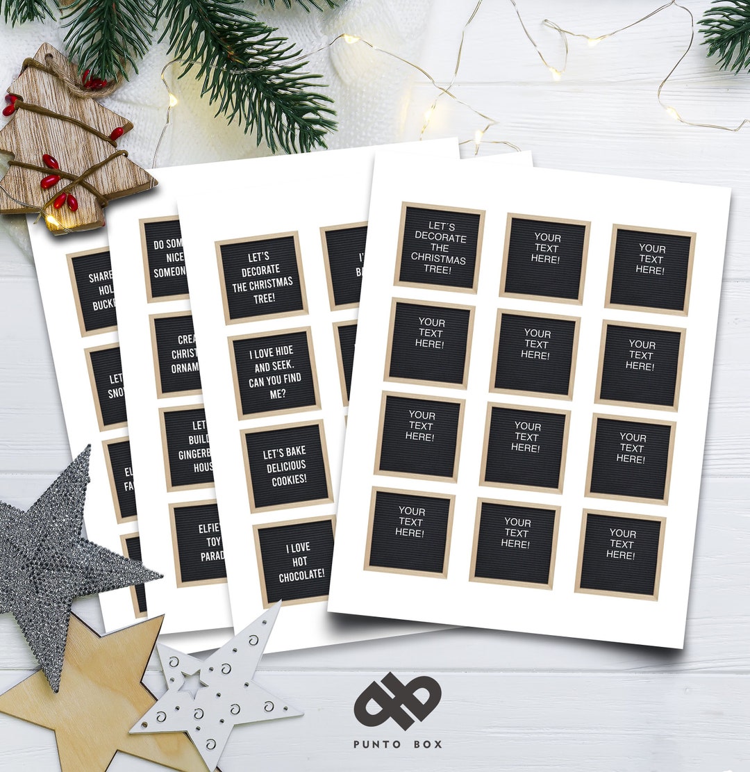 Printable Mini Elf Letter Board. 36 Christmas Elf Ideas not Editable ...