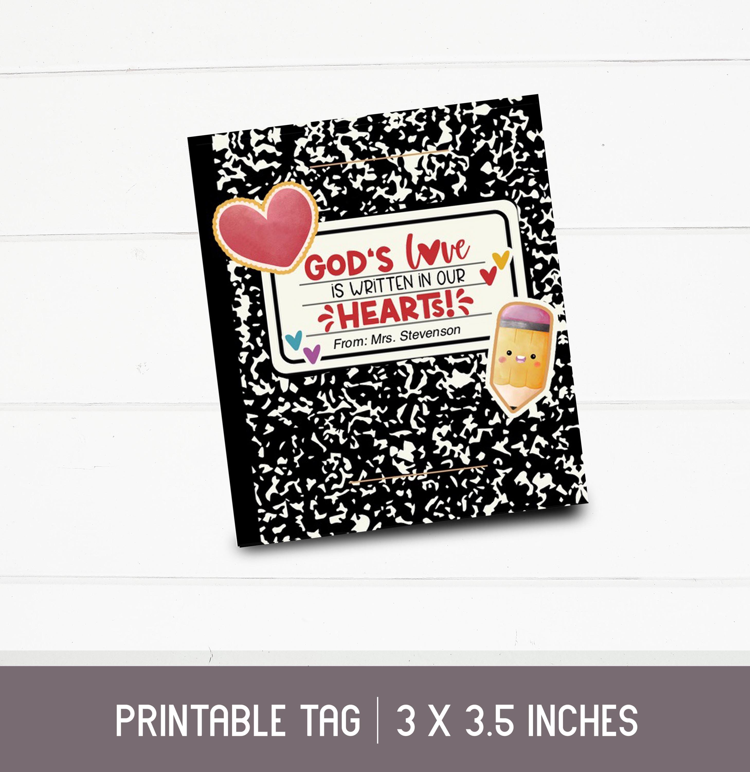 Printable Valentine’s Day Card for Church or Classroom. -god's Love is ...
