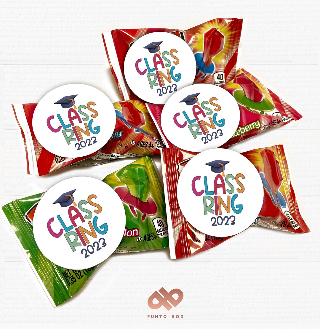 Printable Class Ring Favor Stickers or Tags. Kindergarten Etsy