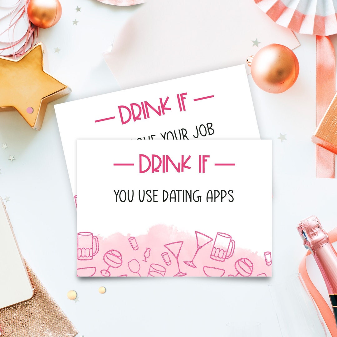 Drink If Game. Printable. Dirty Game Included. 78 Pre-filled Cards and ...