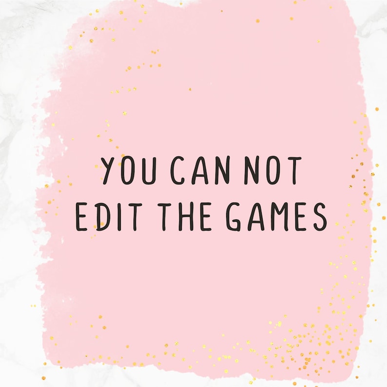 K&ouml;nnte beinhalten: Rosafarbener Aquarellhintergrund mit goldenem Glitzer und dem Text "YOU CAN NOT EDIT THE GAMES" in Schwarz.