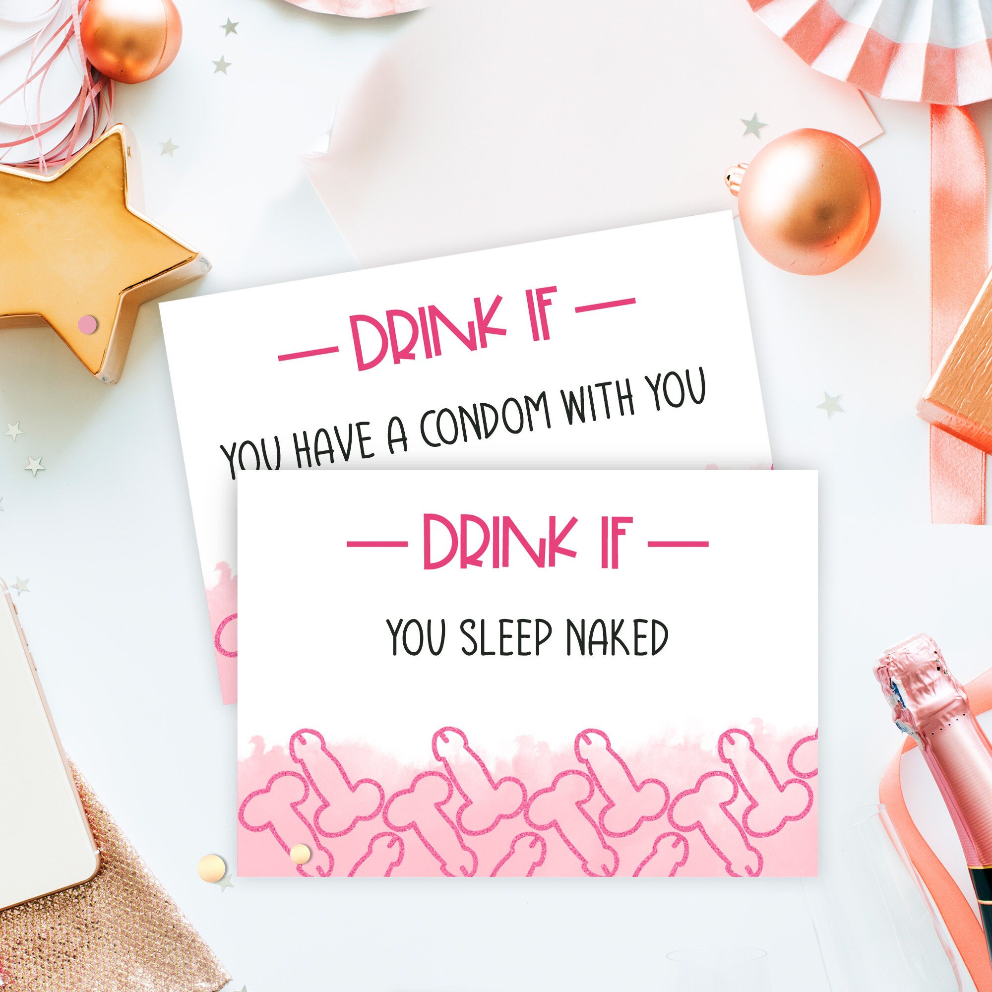 Drink If Game. Printable. Dirty Game Included. 78 Pre-filled - Etsy