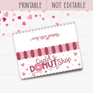 Printable Cupids Donut Shop Topper Bag Valentines Day Favor Etsy Printable Cupids Donut Shop Topper Bag Valentines Day Favor Etsy