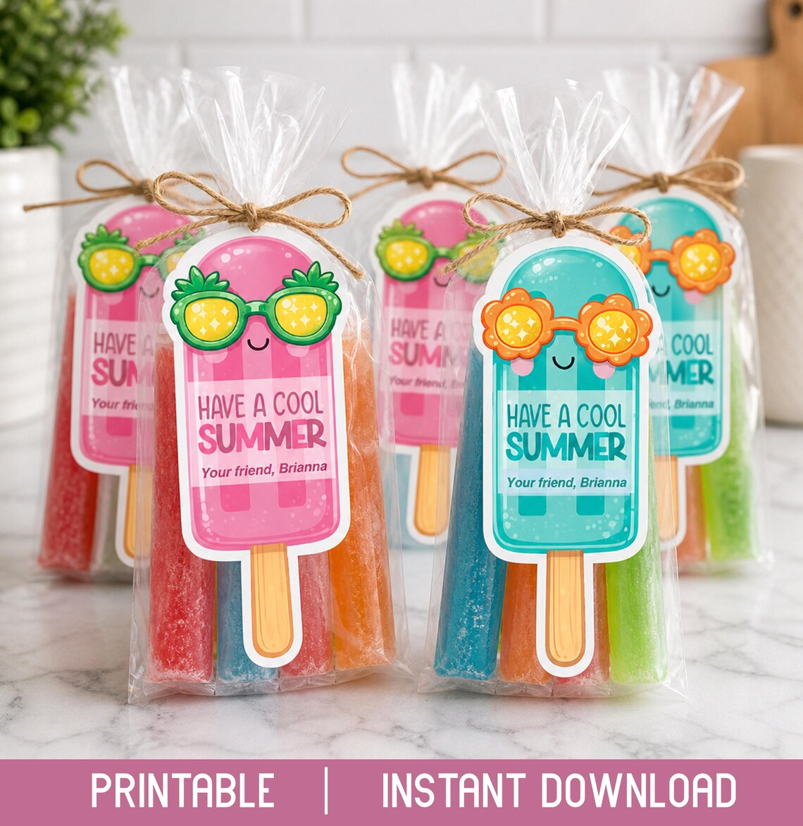 Have a Cool Summer Gift Tags | End of School Favor for Kids | Editable ...