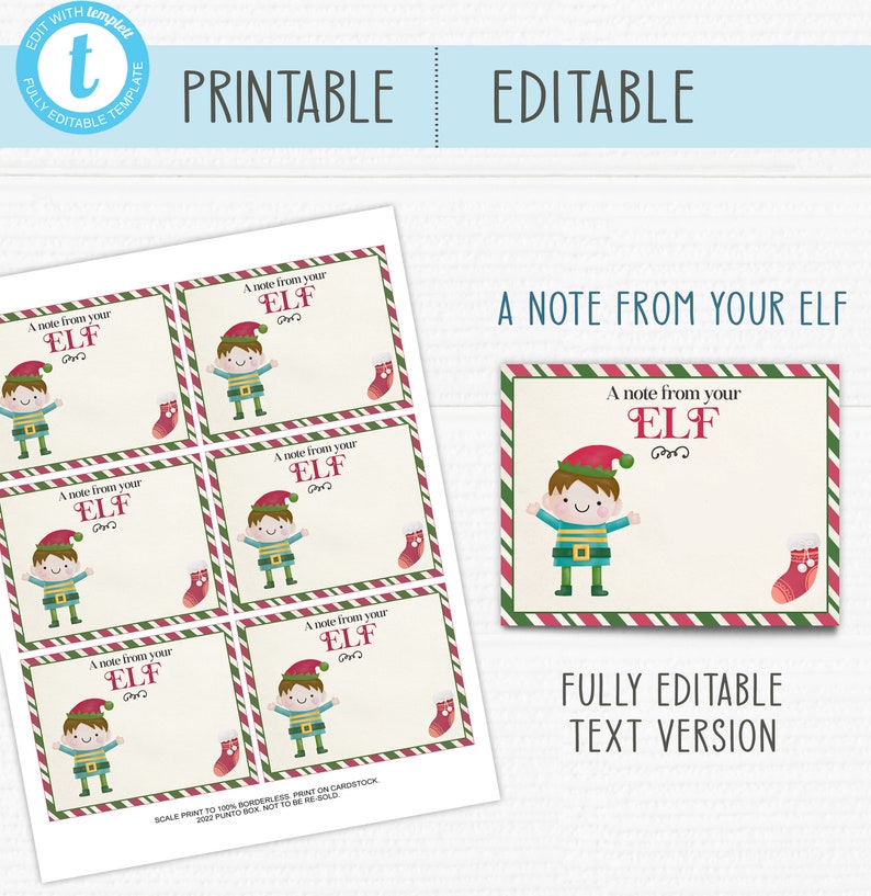 Printable Editable Santa Letter. Nice List and Warning - Etsy