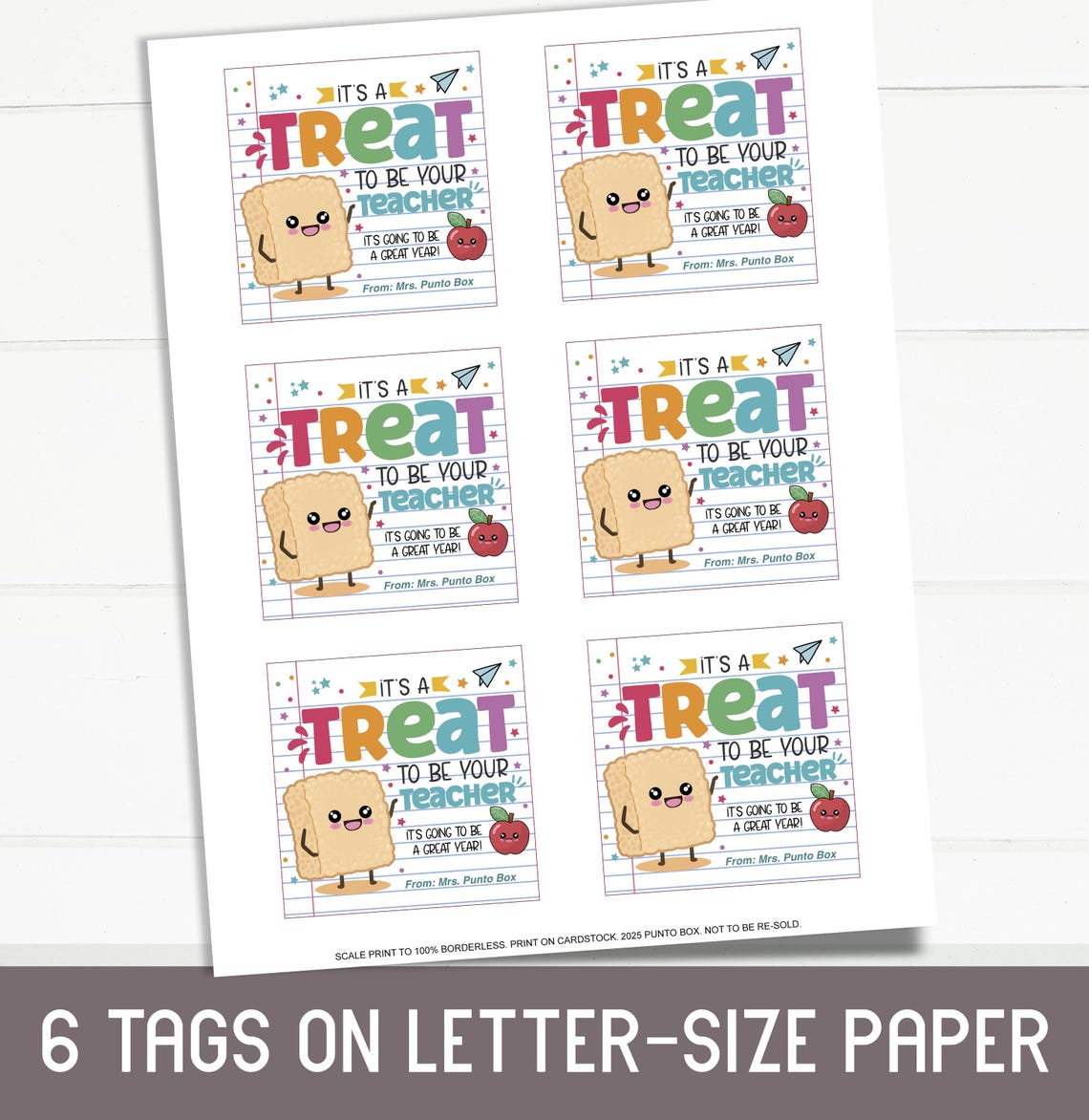 Back to School Treats From Teachers | Meet the Teacher Tag | Instant ...
