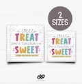 Teacher Appreciation Tag | "A Little Treat for a Teacher So Sweet" | Printable Gift Tag | Instant Download |
