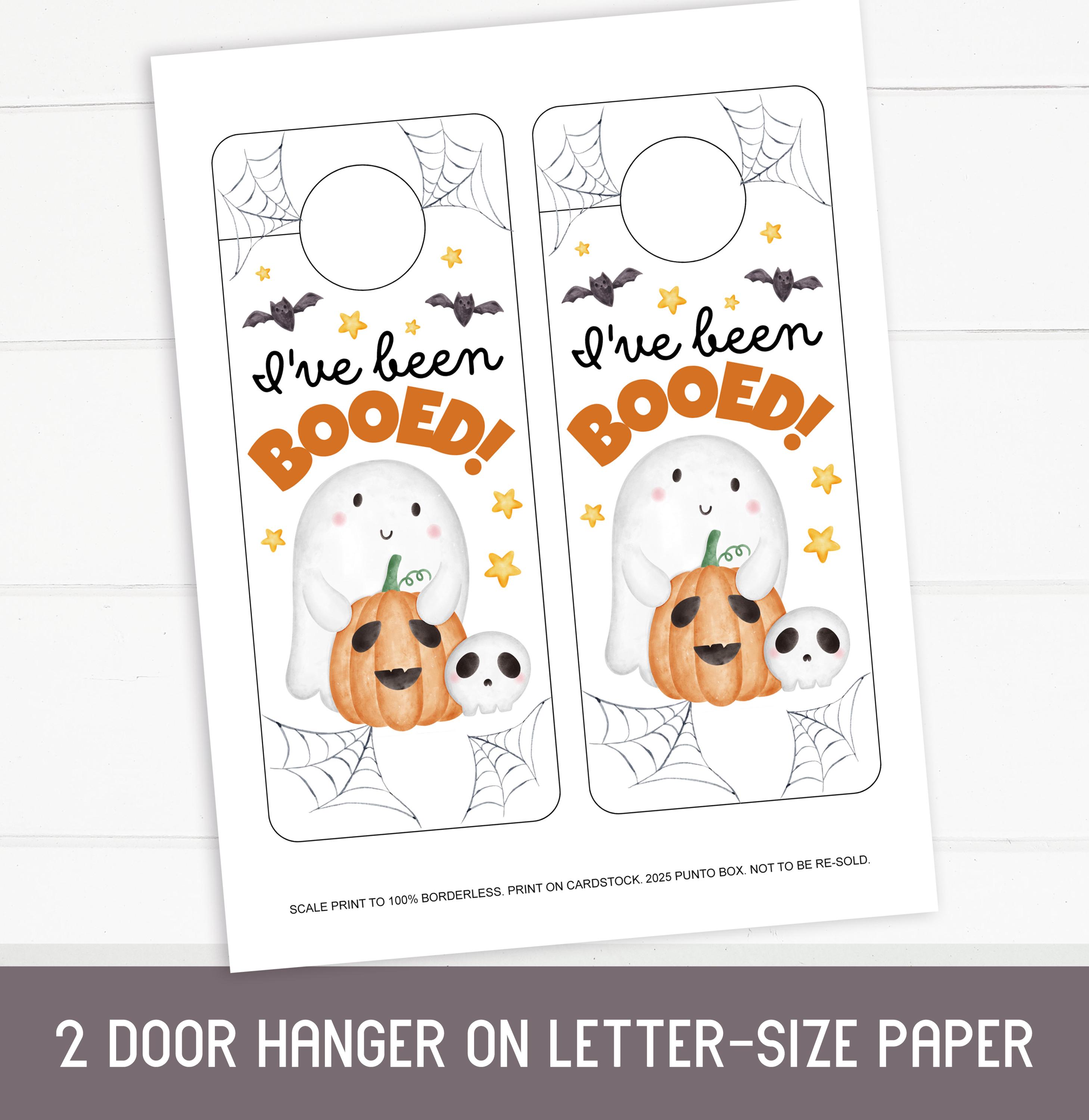 You’ve Been Booed Printable Set – Halloween Signs, Gift Tags, Door ...