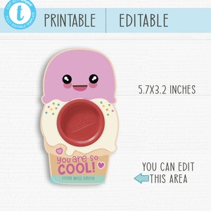 Play Doh Printable Cards. Classroom Valentines. You Are so Cool. Kids ...
