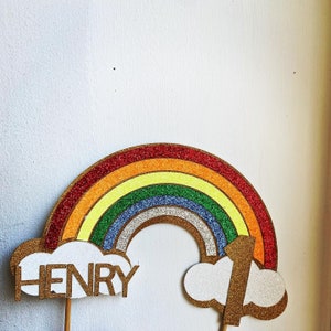 Rainbow Cake Topper