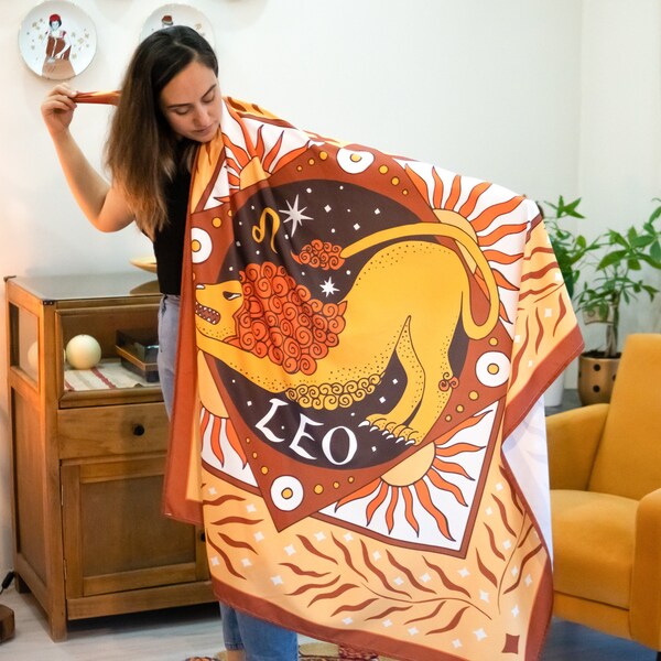 Leo Zodiac Wall Art Etsy