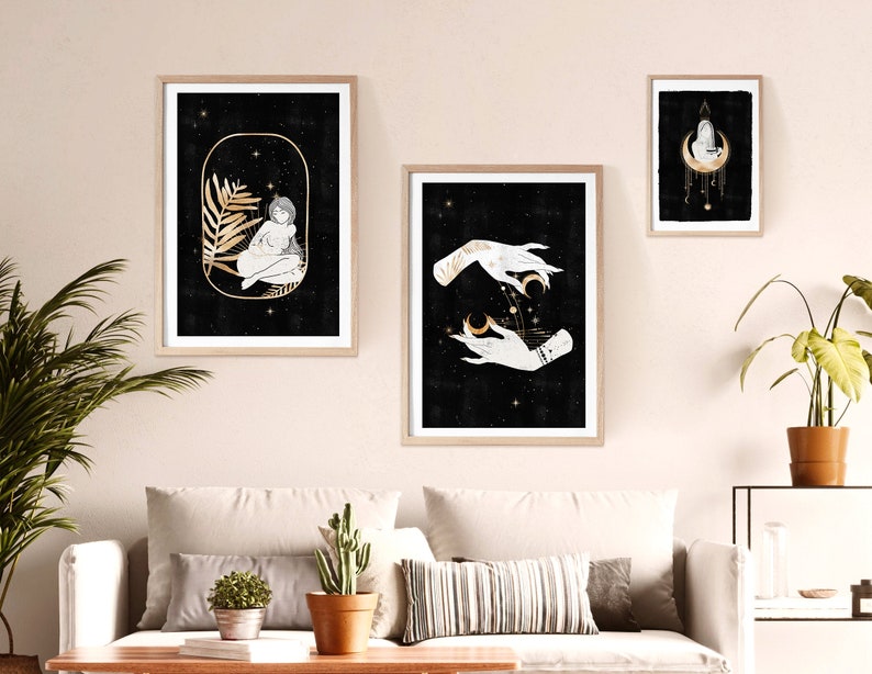 Witchy Wall Art Witchy Boho Home Decor Gallery Wall Set of 3 - Etsy Canada