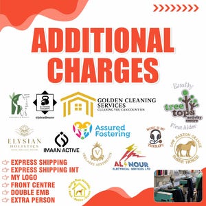 Extra Charges for Sketch, Express Shipping, Sleeve Customisations