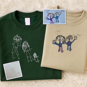 Sudadera con foto personalizada para niños, suéter con bordado personalizado, ropa artística para niños, el mejor regalo para padres.