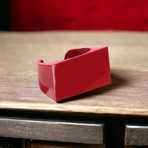 Bold Statement Red Resin Cuff