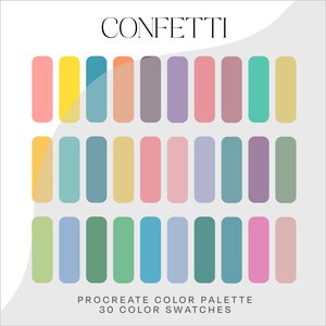 Confetti Procreate Color Palette // Procreate Color Palette // Instant Download