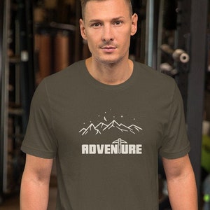 Outdoor Adventure, Camping, Hiking Climbing Men&#39;s T Shirt