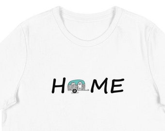 Zuhause mit Camper | Wohn-| Wohnwagen | Outdoor Life | Geschenk für Sie | Home Is Where You Park It | Reiseanhänger T-Shirt | Camping Tee