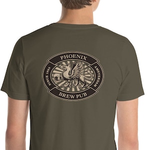 Phoenix Brew Pub | Beer Lover Gift | Beer Drinker Present | Brewery | Short-Sleeve Unisex T-Shirt