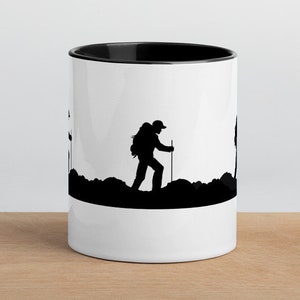 Wandern Themen Becher, Backpacking ThemenBecher, Becher mit Wanderer