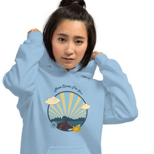 Boho, Hippie, 70&#39;s Style Festival Style Here Comes the Sun Women&#39;s Men&#39;s, Women&#39;s Unisex Hoodie