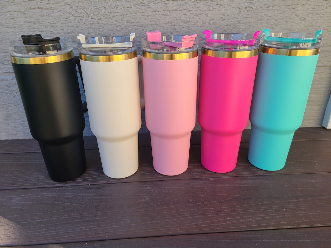 40oz Gold Coated Tumbler unbranded Etsy