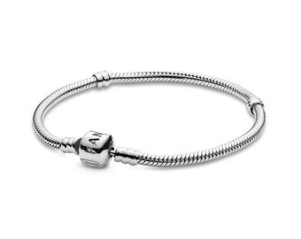 Pulsera de encanto estilo Pandora de plata