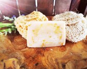 Aloe Vera Marigold shower soap, organic and vegan, handmade, natural cosmetics