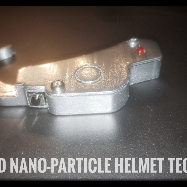 Official StarLord Nano Particle Helmet Earpiece Prop w/ LED & Battery- NEW Slide On/Off Button- Art
