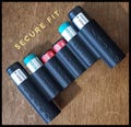 Battery Holster Bundle Holder 18500 - 18350- RCR123A- 123A - (CR123)- CR2032- Holder for Helmet Batteries High Drain -Storage
