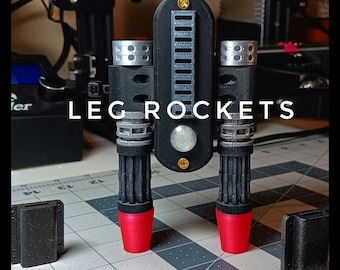 Star Lord's ROCKET BOOTs - Cosplay - w/ LEDs and Switch option - hidden compartment option - 3d Printable Option