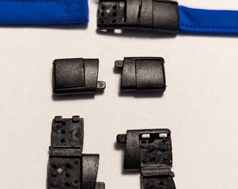 Black Breakaway Lanyard Clasp - 3 lb Release, 3/8"-1/2" Webbing (100/Pack)