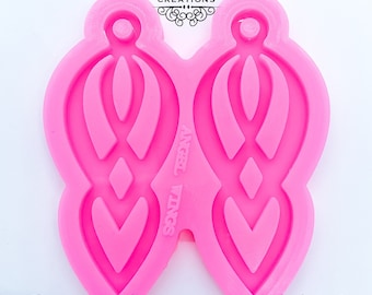 Large Earring or Keychain Resin Silicone Mold