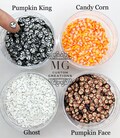 MINI Halloween SHAPE GLITTER Polymer Clay Slices *tumblers, nail art, resin art, slime charms, crafts, cosmetics