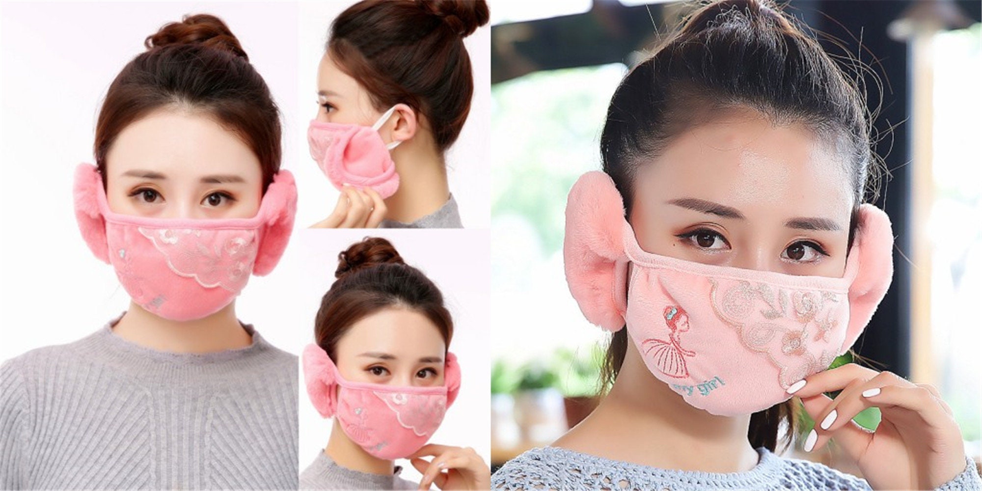 Ear Muff Face Mask For Adults Unisex Winter Mask With Etsy