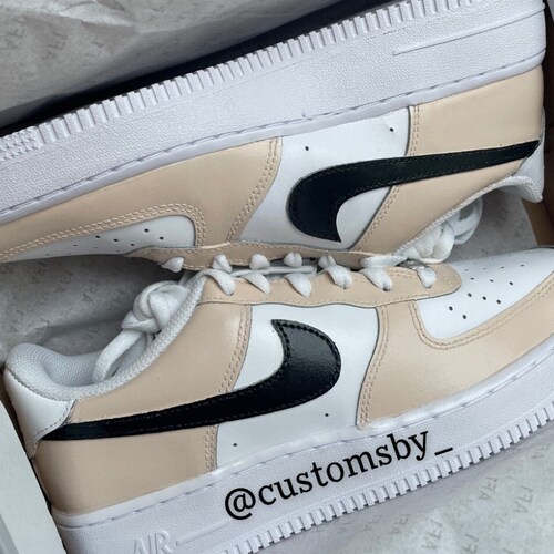 Custom Tan Ombre Nike Air Force 1's