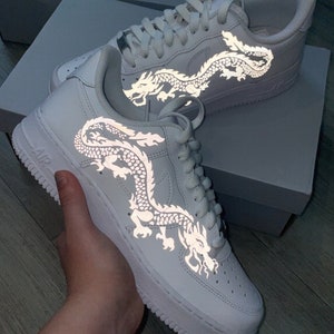 Custom Reflective Dragon Air Force 1s 