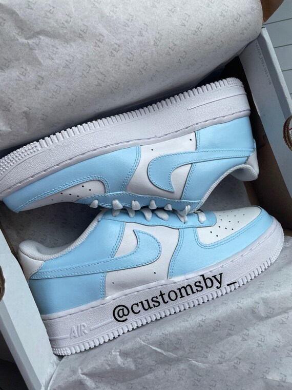 light blue nike 1s