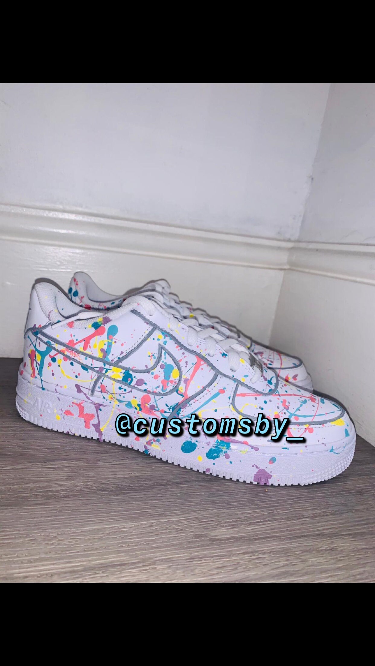 Custom Paint Splatter Nike Air Force 1 Etsy UK