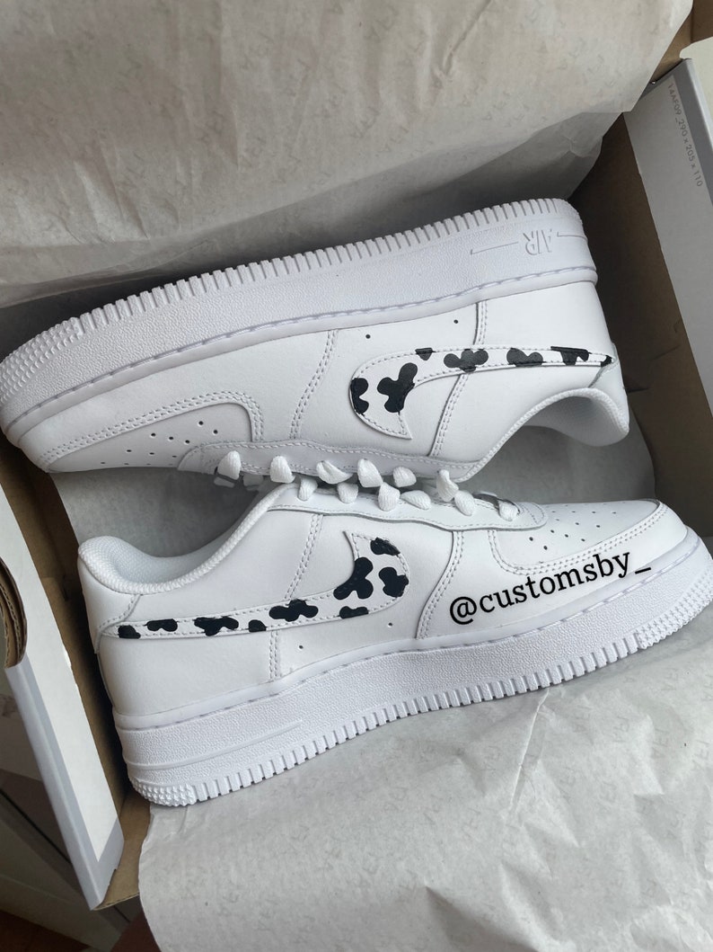 Custom Cow Nike hot Air Force 1’s