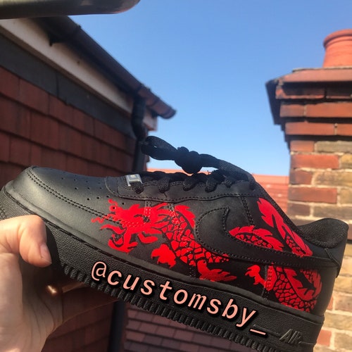 Custom Dragon Nike Air Force shops 1